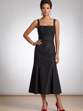Cartise Black Ruffled Maxi Dress with Tie Back